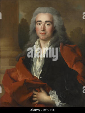 Portrait d'Anne Louis Goislard de Montsabert, Comte de Richbourg-le-Toureil, 1734. Nicolas de Largillière (Français, 1656-1746). Huile sur toile, 108,5 x 91,5 encadré : 11 x 42 cm (36 x 11/16 x 4 5/16 in.) ; non : 80,6 x 63,8 cm (31 3/4 x 25 1/8 in Banque D'Images