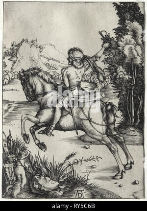 Le Petit Messager, c. 1496. Albrecht Dürer (allemand, 1471-1528). Gravure Banque D'Images