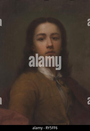 Autoportrait, milieu des années 1700. Anton Raphael Mengs (allemand, 1728-1779). Fiche technique : pastel ; 60,3 x 44,3 cm (23 3/4 x 17 7/16 po Banque D'Images