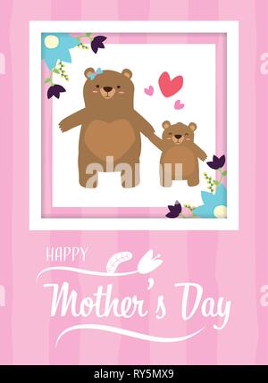 Happy mothers day Illustration de Vecteur