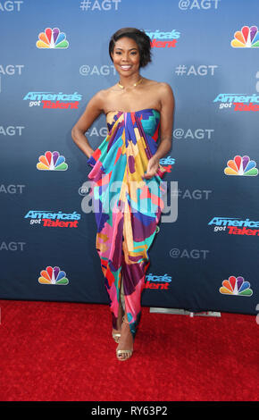 Pasadena, CA, USA. Mar 11, 2019. 11 mars 2019 - Pasadena, Californie - Gabrielle Union. NBC's ''America's Got Talent'' Lancement de la saison 14 s'est tenue au Pasadena Civic Auditorium. Crédit photo : Faye Sadou/AdMedia Crédit : Faye Sadou/AdMedia/ZUMA/Alamy Fil Live News Banque D'Images