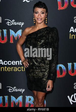 Hollywood, États-Unis. Mar 11, 2019. HOLLYWOOD, LOS ANGELES, CA, USA - 11 mars : Carly actrice Hughes arrive à la première mondiale du Disney's 'Dumbo' tenu à La Ray Dolby Ballroom et El Capitan Theatre le 11 mars 2019 à Hollywood, Los Angeles, Californie, États-Unis. (Photo par Xavier Collin/Image Crédit : Agence de Presse) L'agence de presse Image/Alamy Live News Banque D'Images