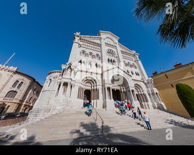 Monaco, 21 OCT : Vue extérieure de la cathédrale historique de Saint Nicolas le Oct 21, 2018 à Monco Banque D'Images
