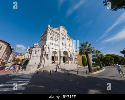 Monaco, 21 OCT : Vue extérieure de la cathédrale historique de Saint Nicolas le Oct 21, 2018 à Monco Banque D'Images