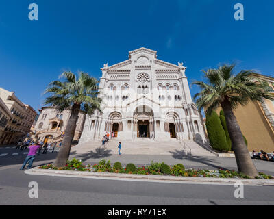 Monaco, 21 OCT : Vue extérieure de la cathédrale historique de Saint Nicolas le Oct 21, 2018 à Monco Banque D'Images