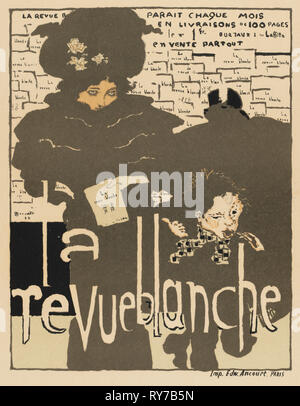 Maîtres de l'affiche : Pl. 38, La Revue Blanche, 1894. Pierre Bonnard (Français, 1867-1947), Ancourt, Paris. Lithographie couleur Banque D'Images