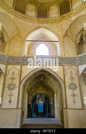 Kashan Agha Bozorg point vue de l'intérieur de la Mosquée Banque D'Images