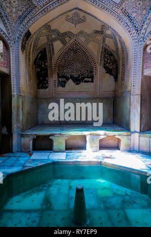 Shiraz Karim Khan Arg intérieur du château Hammam Bathhouse Banque D'Images