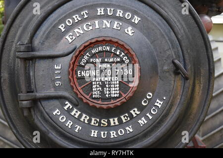 Vapeur Sycamore Sycamore Farm Show Taylor Marshall IL Banque D'Images