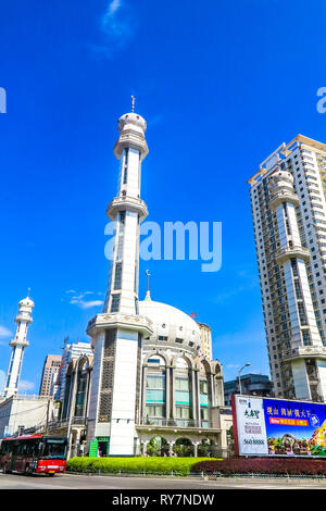 Mosquée de Xiguan Lanzhou avec point de vue arrière Banque D'Images