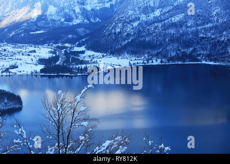 Mühlbach am Hochkönig snow mountain range en Autriche Banque D'Images