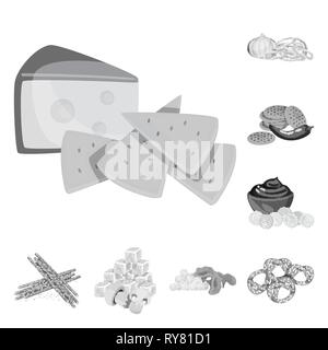 Cracker,oignon,snack,de,1900,le maïs,bretzel,apéritif,roulement,champignons,cookies,bois,DE,dessert,clôture,biscuit croquant, pain, cuisine, produits laitiers,salé,croustillant de légumes,cuits,pique-nique,farine,,frais,cuisine,goût seasonin,arôme,ingrédient,organiques,nourriture,produits,croquant,,party,set,icône,,illustration,collection,isolé,design,graphisme,élément signe,gris,noir,vecteurs vecteur , Illustration de Vecteur