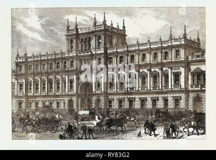 Nouveaux bâtiments de Burlington House Piccadilly Londres 1873 Banque D'Images