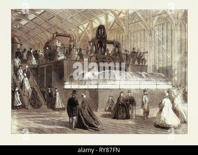 L'Exposition Internationale : Pompe centrifuge, 1862 Banque D'Images