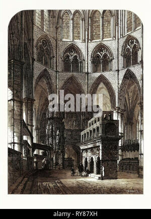 Chapelle et Châsse de Édouard le Confesseur de l'abbaye de Westminster London UK 1866 Banque D'Images