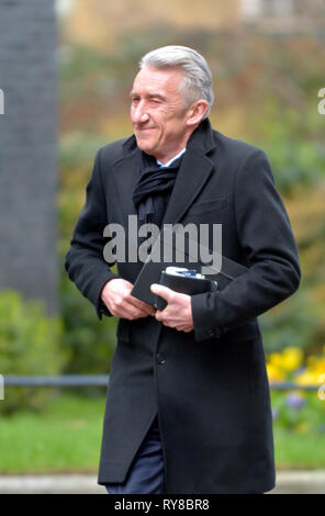 Conrad Bird CBE - directeur de la Grande-bretagne Campagne (Ministère du Commerce international) à Downing Street, 11 mars 2019 Banque D'Images