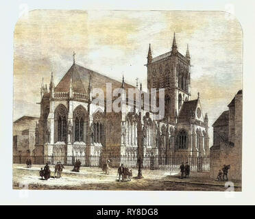 La nouvelle chapelle de St John's College de Cambridge UK 1869 Banque D'Images