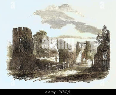 Ruines du château d'Farleigh-Hungerford, Somerset Banque D'Images