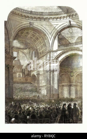 L'exécution du Messie dans la Cathédrale St Paul 1861 Banque D'Images