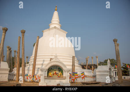 L'Asie, Sri Lanka, Ruwanwelisaya stupa Banque D'Images