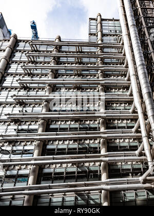 En plus l'allure d'une usine pétro-chimique qu'un marché d'assurance Lloyds de Londres, le bâtiment de la ville Banque D'Images