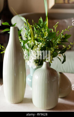 Vases de fleurs en "Tamarind Cove, Antigua' Banque D'Images