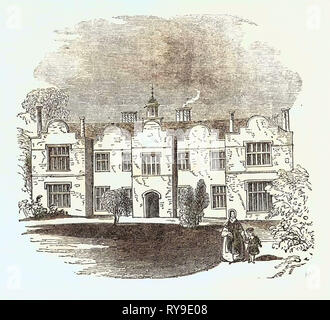 Richard Reynell, Ford House, Newton Abbot, une ville et une paroisse civile dans la Teignbridge District de Devon, Angleterre sur la rivière Teign, Royaume-Uni, Angleterre, Grande-Bretagne, Europe, France, Grande-Bretagne, européenne. Forde House (maintenant connue sous le nom de Old Forde House) est situé dans l'angle sud-est de la ville. La maison actuelle a été construite en 1610 Banque D'Images