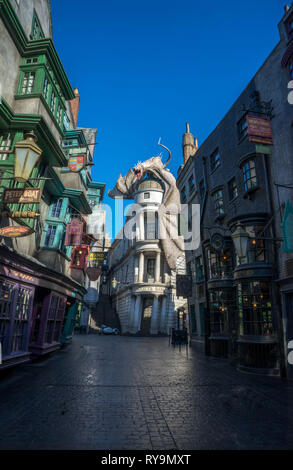 Les loisirs du chemin de traverse des films de Harry Potter à Universal Studios, Orlando, Floride Banque D'Images