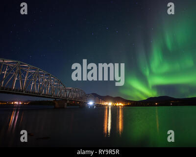Teslin, Région des lacs du Sud, Territoire du Yukon, Canada Banque D'Images
