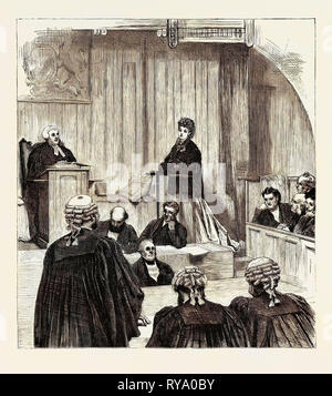 La cour de divorce, 1870 Banque D'Images