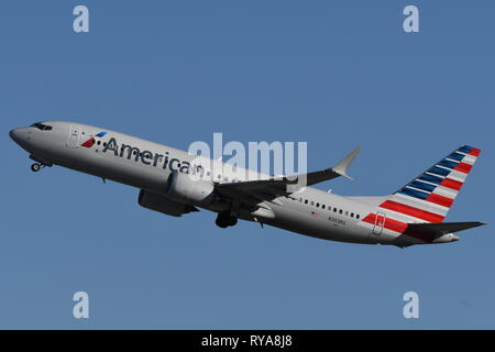 BOEING 737-MAX8 (N303RG) d'AMERICAN AIRLINES Banque D'Images