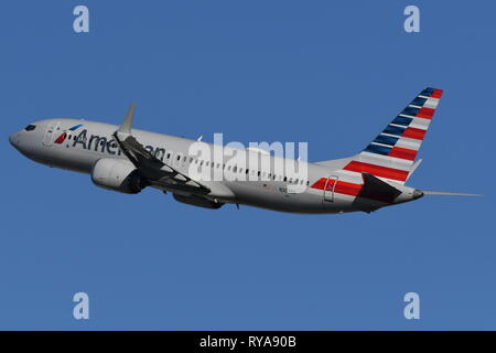 BOEING 737-MAX8 (N303RG) d'AMERICAN AIRLINES Banque D'Images