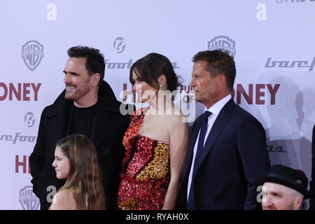 Berlin, Allemagne, 12 mars 2019, Matt Dillon, Emily Mortimer, et Til Schweiger Rose Mai Nivola assiste à la première européenne 'tête pleine de miel' à au Zoo Palast le 12 mars 2019 à Berlin, Allemagne. Un film 'Til Schweiger tête pleine de miel ' est une comédie dramatique qui traite de la démence et la maladie d'Alzheimer . Credit : SAO frappé/Alamy Live News Banque D'Images