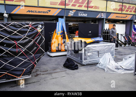 Melbourne, Australie. Mar 13, 2019. Sport Automobile : Championnat du Monde de Formule 1 de la FIA 2019, Grand Prix d'Australie, F1 Pit Lane Credit : dpa/Alamy Live News Banque D'Images