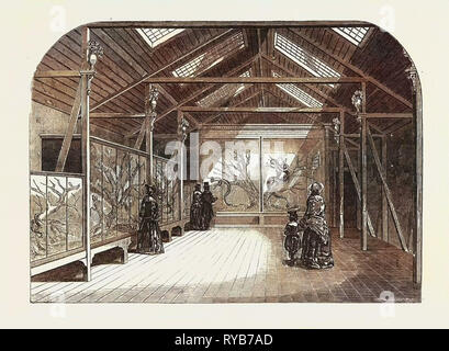 La nouvelle maison de reptile dans les jardins de la Société Zoologique, Regent's Park, London, UK, 1849 Banque D'Images