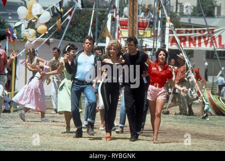 JEFF CONAWAY, OLIVIA NEWTON-JOHN, John Travolta, Stockard Channing, GRAISSE, 1978 Banque D'Images