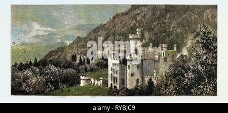 Gwrych Castle, Abergele, au nord du Pays de Galles Banque D'Images