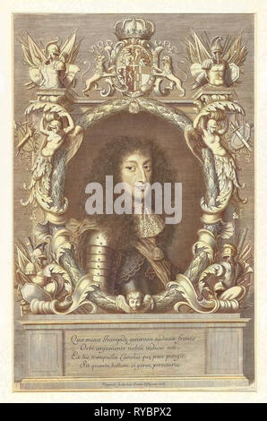 Portrait de Charles Emmanuel II, Robert Nanteuil, 1668 Banque D'Images
