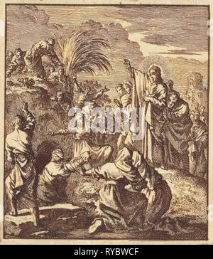 Résurrection de Lazare, Jan Luyken, Jan Rieuwertsz. (II), Barent Visscher, 1706 Banque D'Images
