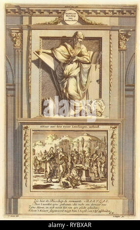 H. Babylas d'Antioche, Jan Luyken, Zacharie Chatelain (II), François Halma, 1698 Banque D'Images