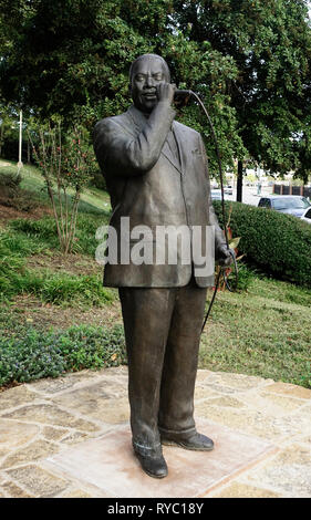 Bobby Blue Bland statue Ironton Ohio Banque D'Images