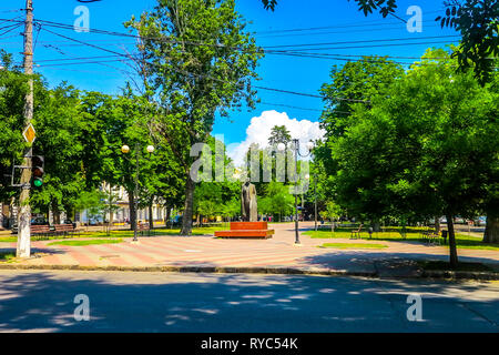 Starobazarnyi Odessa Monument Carré Jardin d'Ivan Franko, vue frontale Banque D'Images