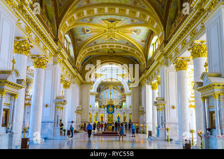 Odessa Maison Spaso Cathédrale Preobrazhensky iconostase autel Intérieur Voir Banque D'Images