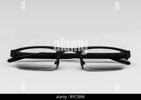Isolé sur fond blanc lunettes 3d illustration Banque D'Images