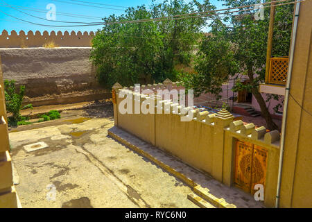 La vieille ville de Khiva allée commune des rues et l'architecture traditionnelle Appartement Résidentiel Accueil Maisons Banque D'Images