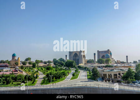 Bibi Khanym Samarkand Tachkent Road Mosquée et Mausolée Vue paysage Banque D'Images