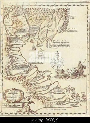 Plan de Tonquin, Jan Luyken, 1681 Banque D'Images