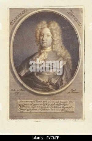 Portrait de Cornelis Sweerts, Jacob Houbraken, Philip Zweerts, 1725 Banque D'Images