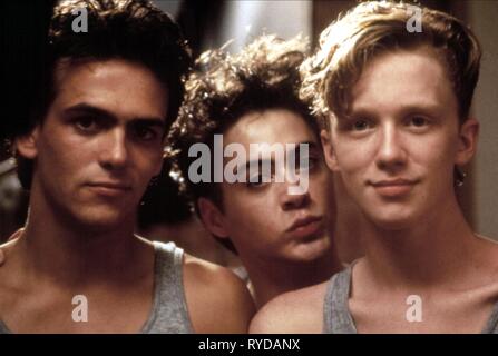 ROBERT RUSLER, ROBERT DOWNEY JR., ANTHONY MICHAEL HALL, Weird Science, 1985 Banque D'Images