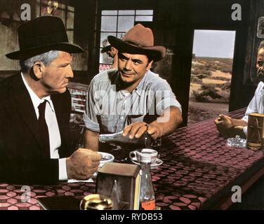 SPENCER TRACY, ERNEST IDAHO, BAD DAY AT BLACK ROCK, 1955 Banque D'Images